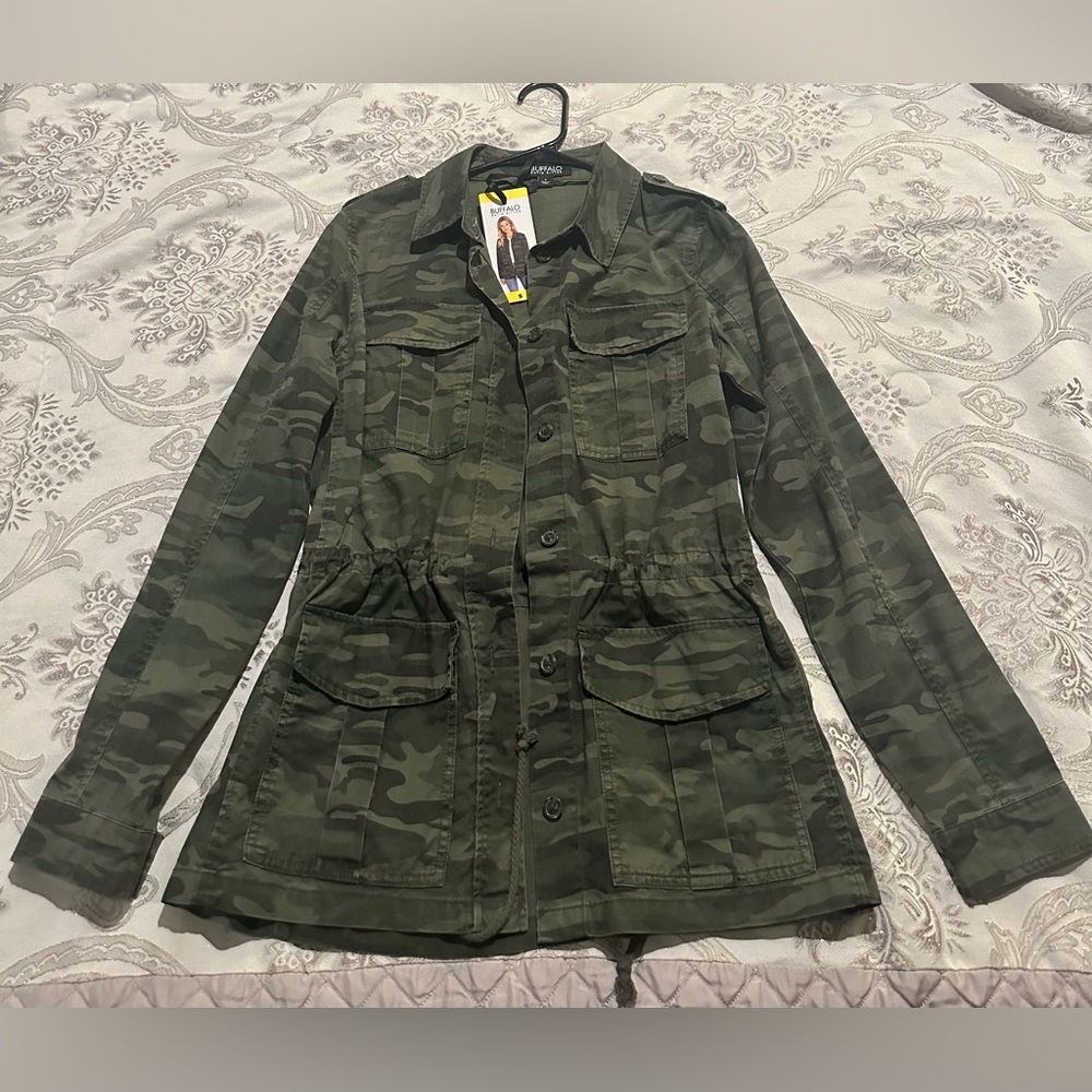BUFFALO David Bitton Small Army Green Utility Jacket